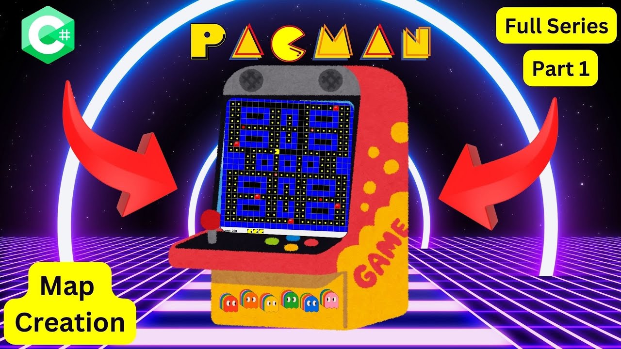 🗺️ Create the Pacman Map in C# & WinForms – Level Design Explained! 🎮