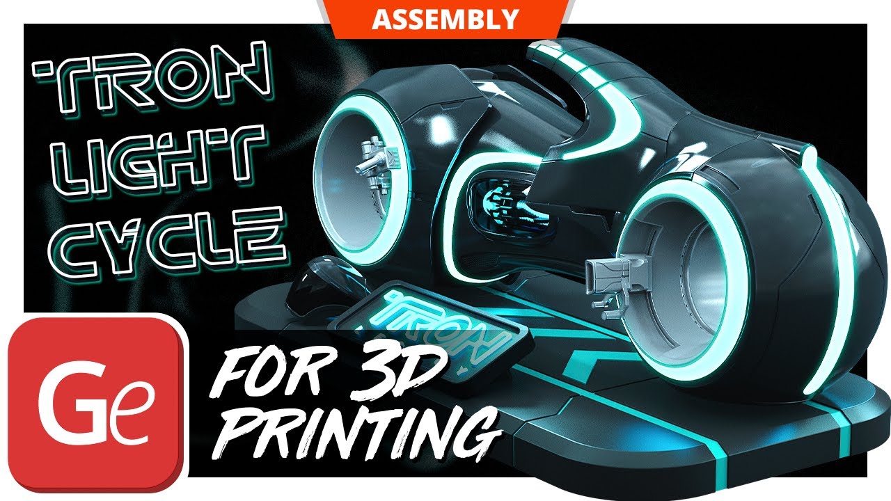 TRON Light Cycle 3D Printing Model | Assembly by Gambody