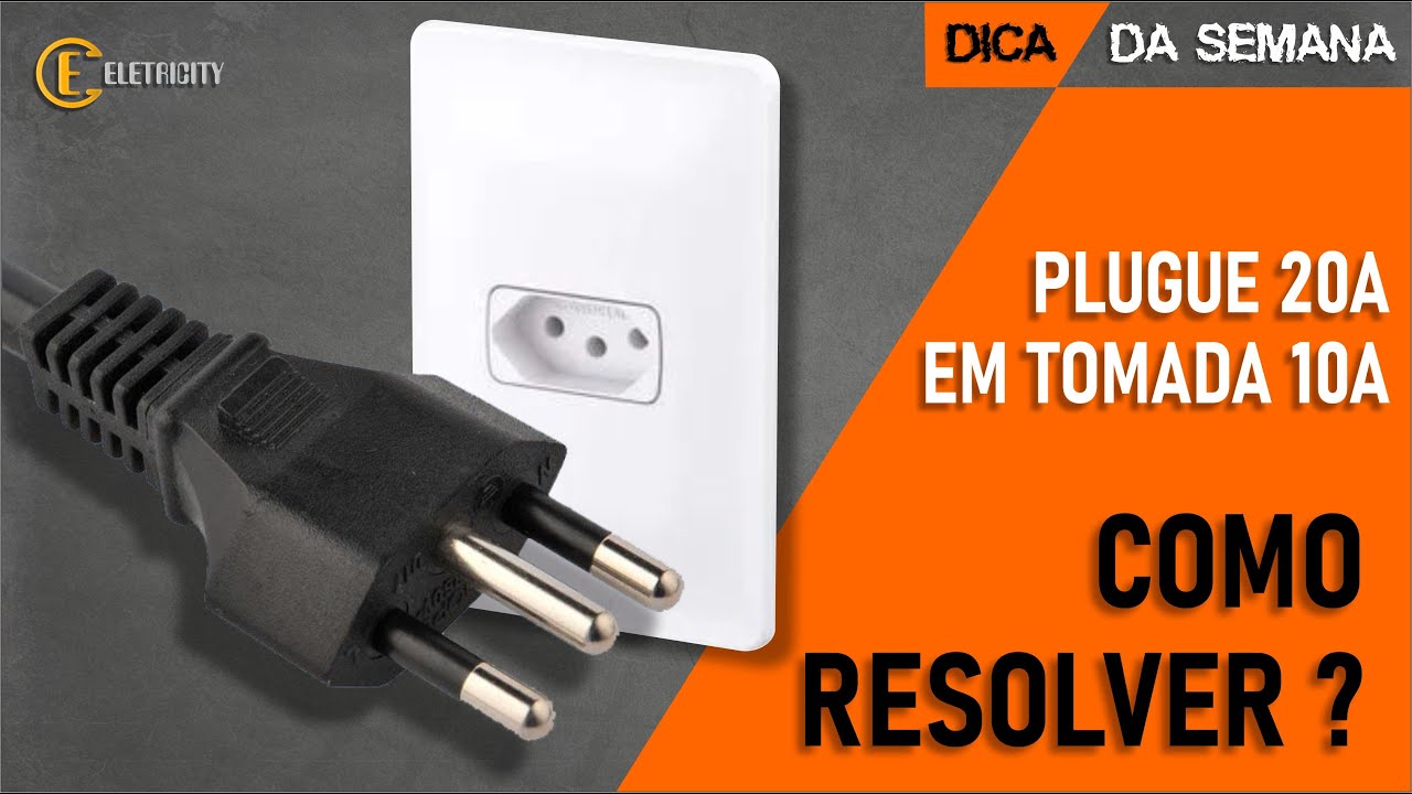 PLUGUE DE 20A NÃO ENTRA NA TOMADA DE 10A? – COMO RESOLVER DO JEITO CERTO. 🔌