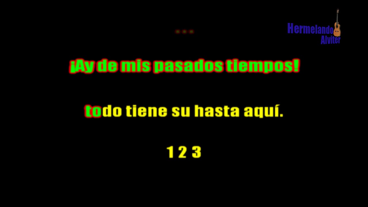 Mis tiempos pasados Karaoke / Dueto los Armadillos mis tiempos pasados - karaokanta