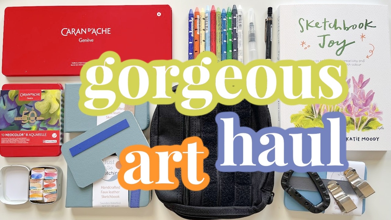 What an EPIC art haul (AND swatching too!)
