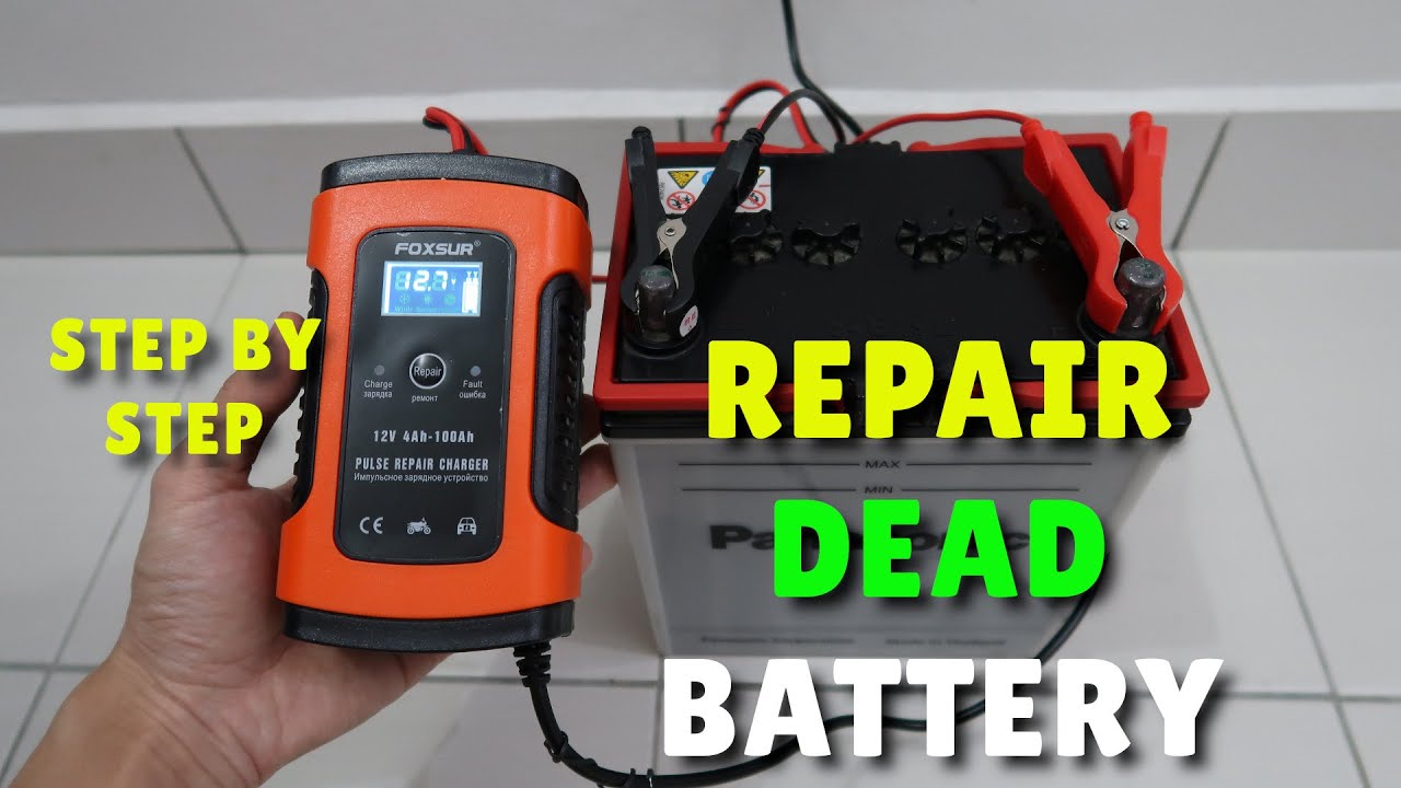 How to repair 12V car battery | Cara untuk membaiki bateri kereta 12V | Foxsur 12V charger
