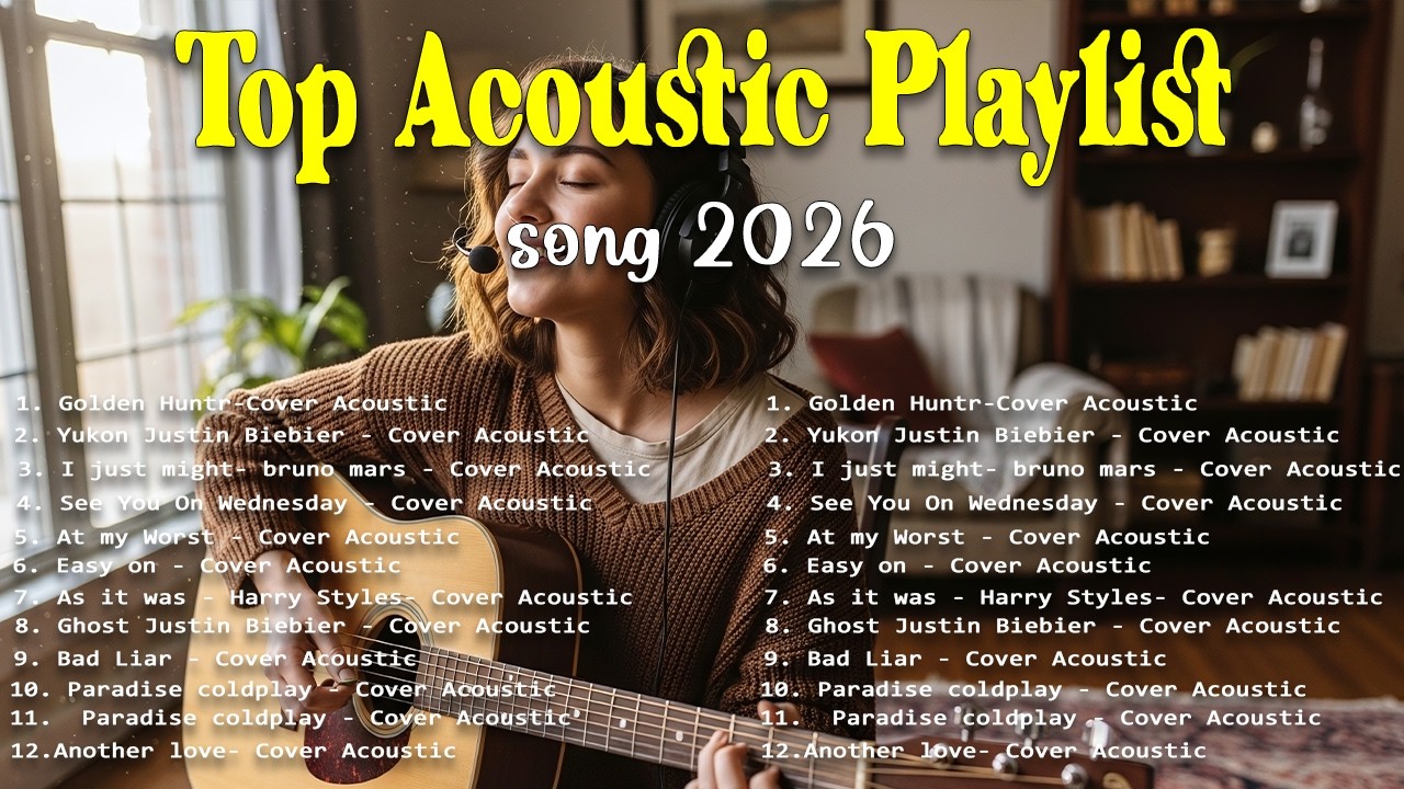 Top Acoustic Playlist 2026 💞🎵| Acoustic Cover Love Song | Top TikTok Mix 2026 ~ Bruno Mars