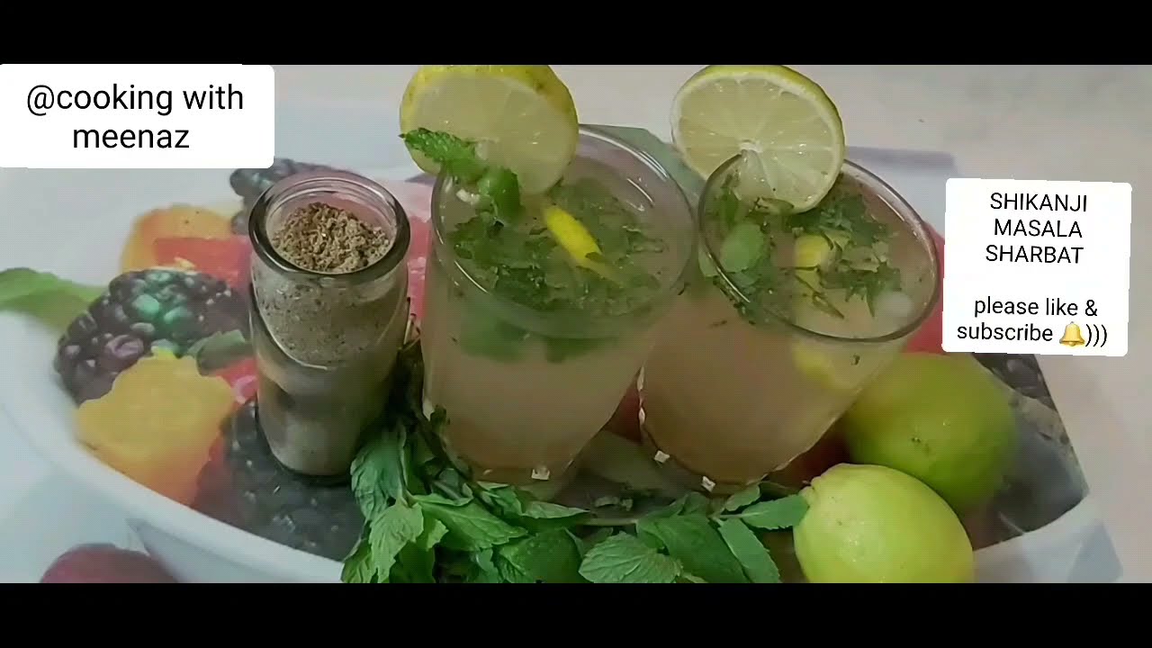 SHIKANJI MASALA SHARBAT || LEMON JUICE & MINT||SUMMER SPECIAL PERFECT RECIPE