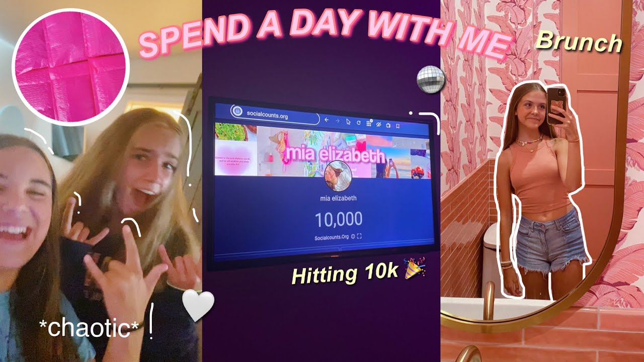 Spend a day with me ✨ hitting 10k, friends, grwm, and more! // Mia Elizabeth