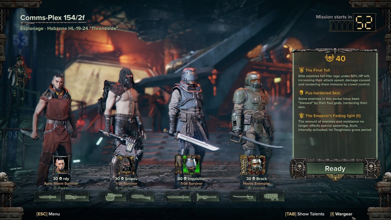 Auric Havoc 40 ║ Comms-Plex ║ Psyker Voidstrike + Devil's Claw Mk VII 1.10.7 #Darktide #warhammer40k