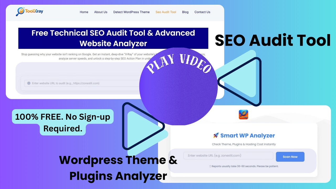 Free Technical SEO Audit & WP Theme Detector in Seconds.
