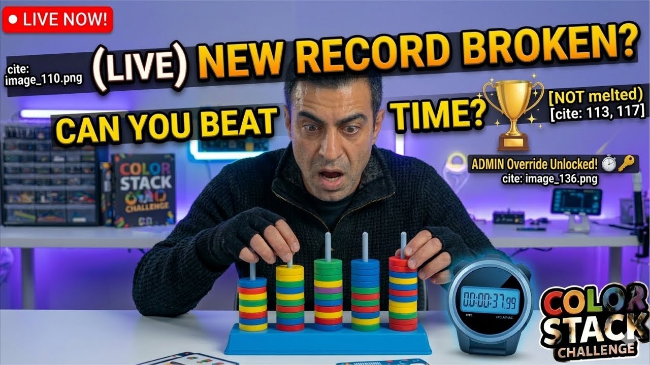 NEW Color Stack CHALLENGE Solo Best! Hack infinite speed? LIVE ⚡🔑