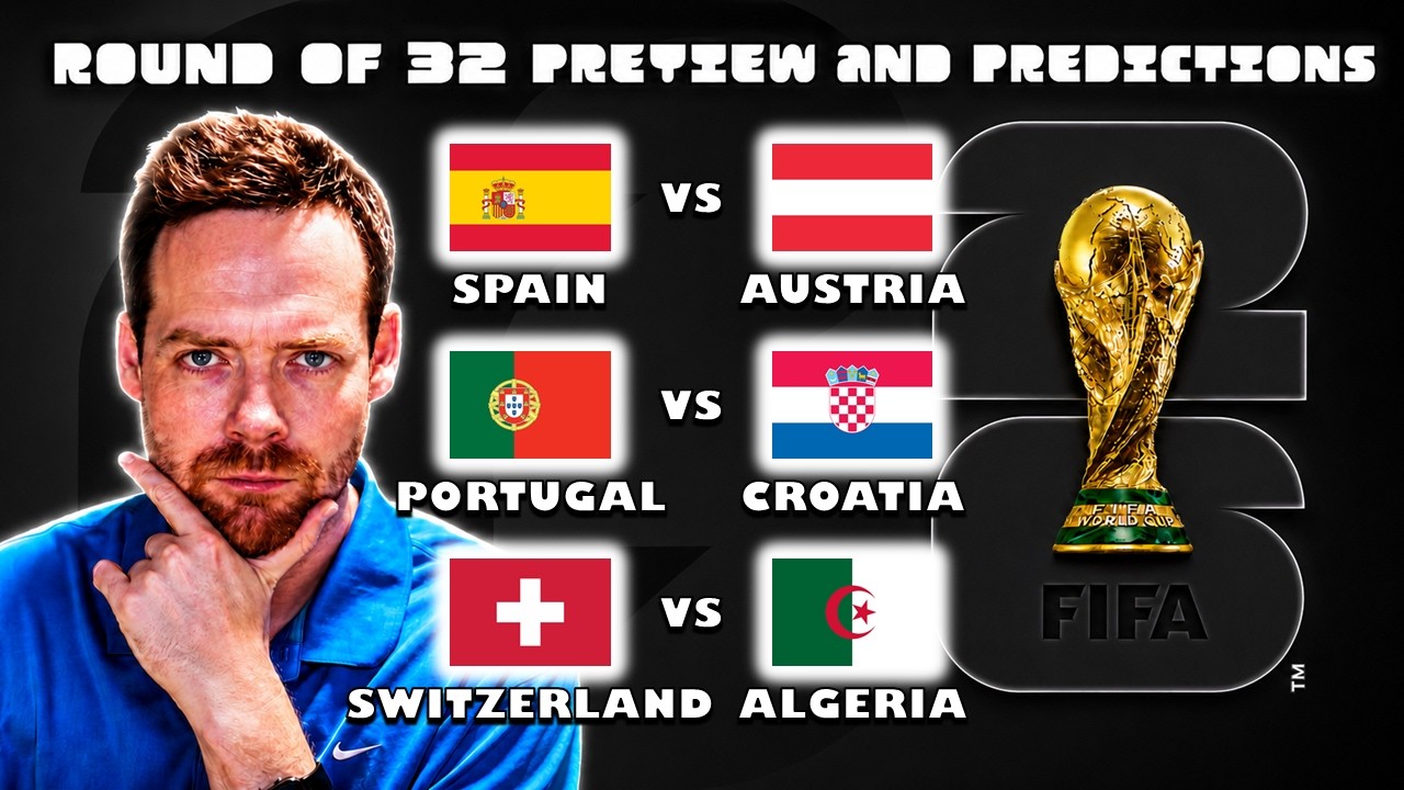 My World Cup Round of 32 Preview & Predictions! July 2nd 2026