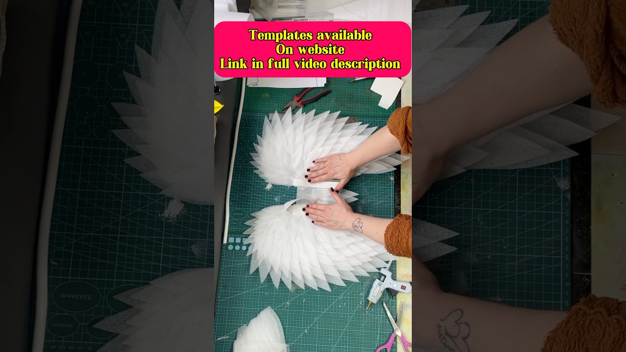 Full video on channel 🤗 Kids angel wings 🪽 #diy #xldecorations #handmade #angelwings