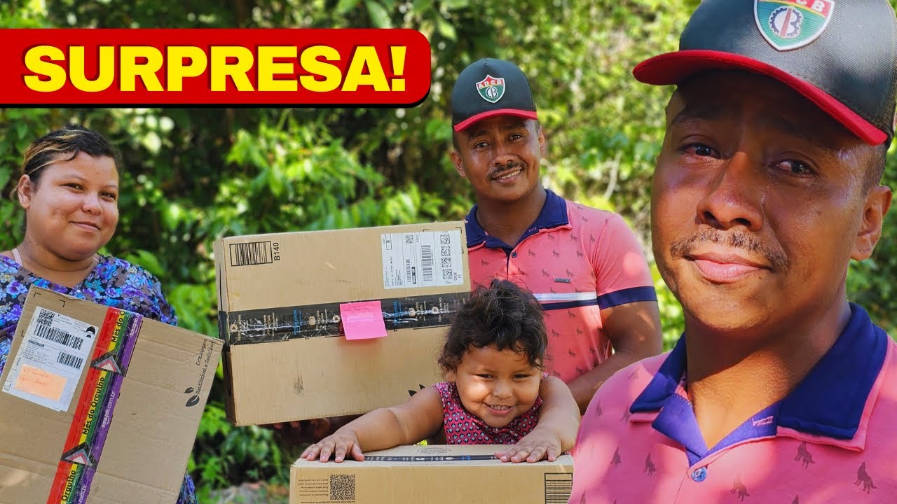 PAULO SE EMOCIONA COM PRESENTES PARA SUA FILHA RAINARA
