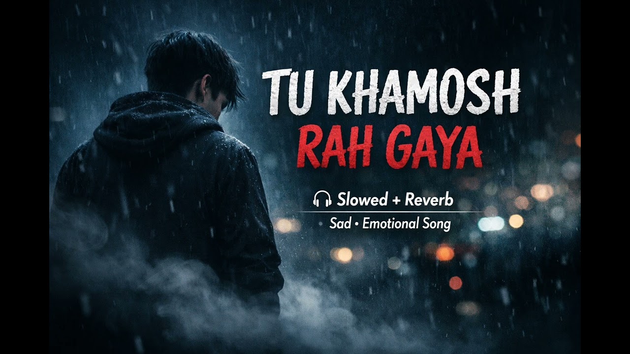 Tu khamosh rah Gaya #slowed reverb emotional song 😭#1million target 🎯