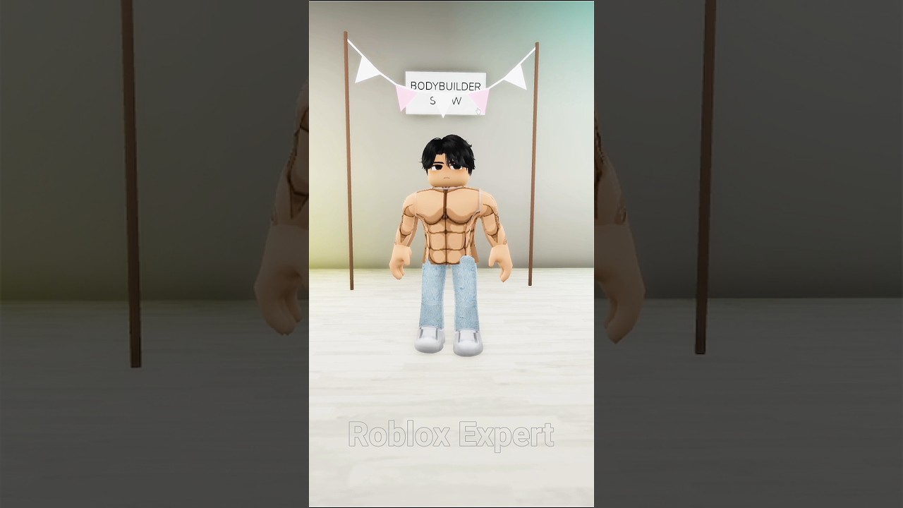 Джину, чирлидерша 🔥, показал свое тело, и все девушки сошли с ума 😱 #roblox #robloxshort #shorts