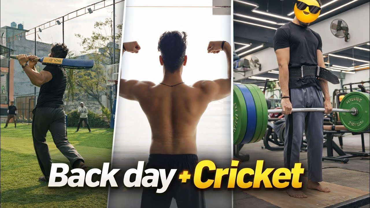 Tagda Back & Biceps Day | Cricket Vlog