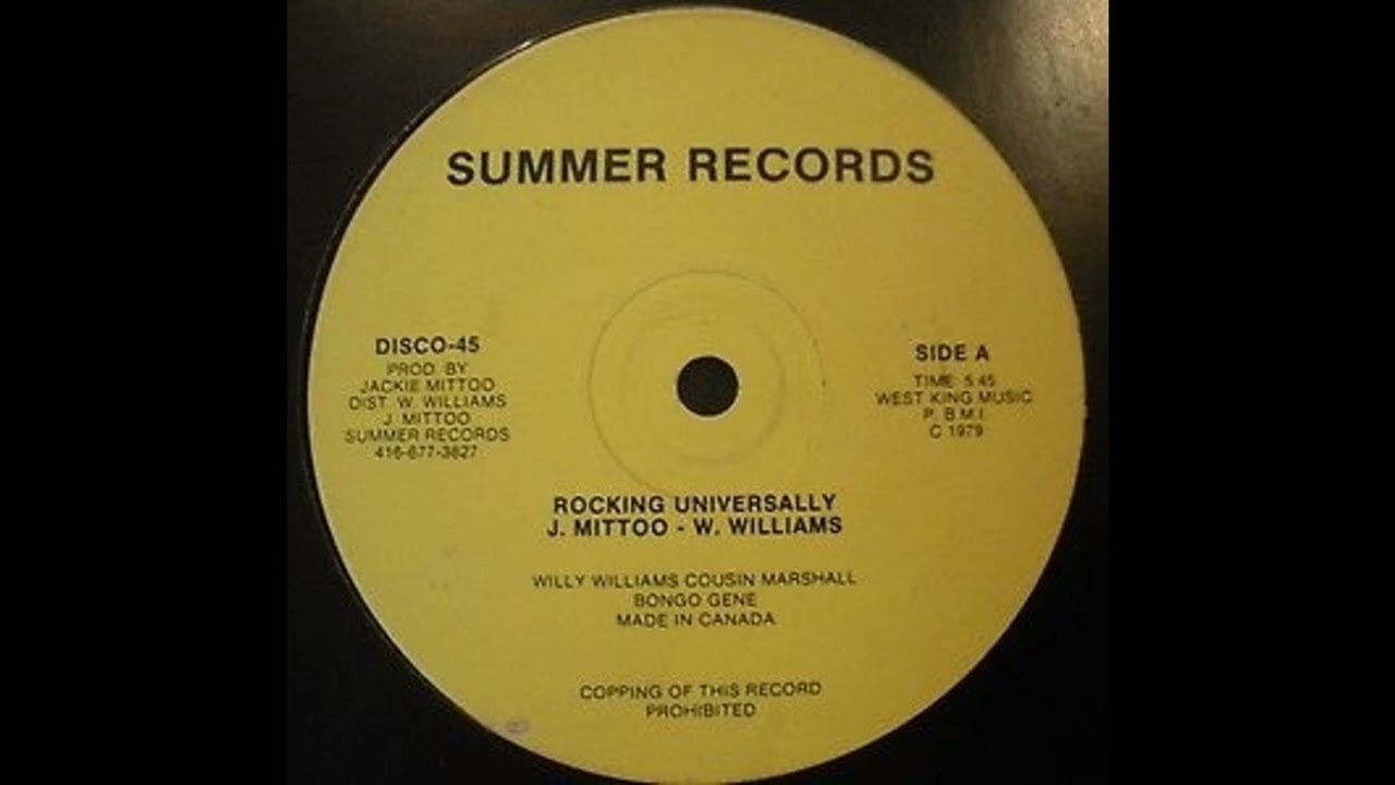 Willie Williams & Jackie Mittoo - Rocking Universally - Summer Records 12inch 1979
