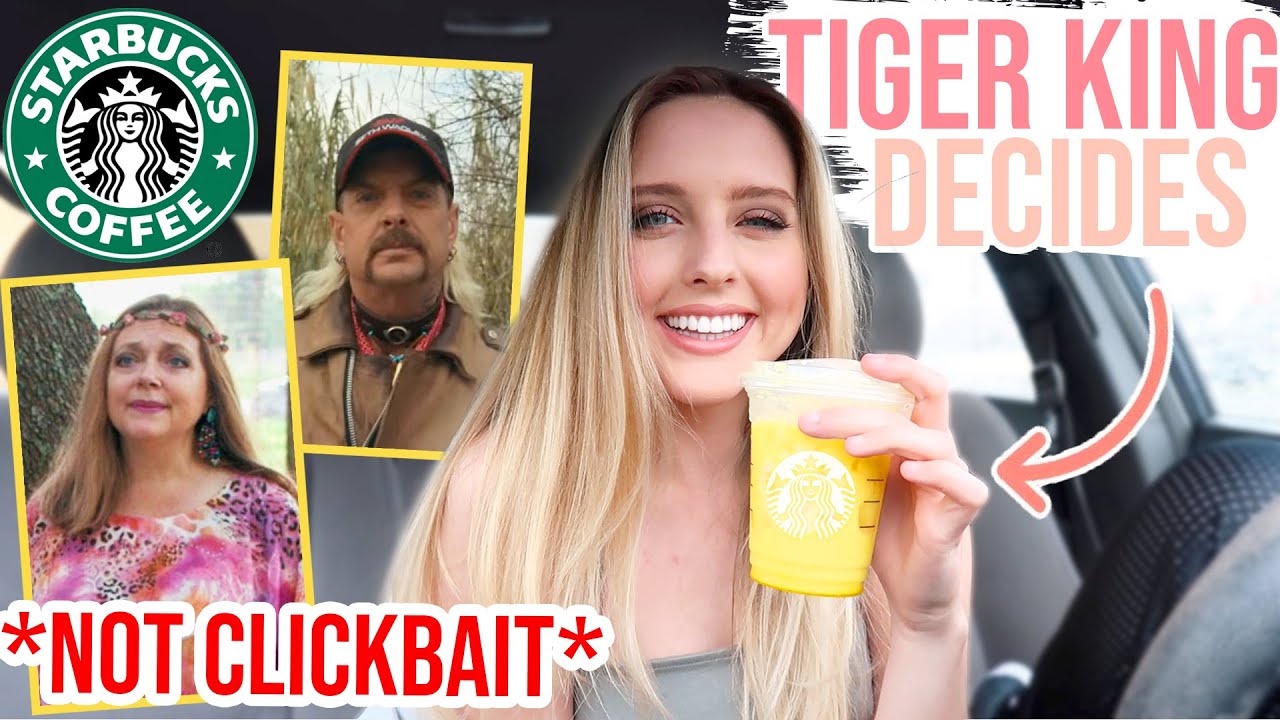 TIGER KING Decides My STARBUCKS for a Week