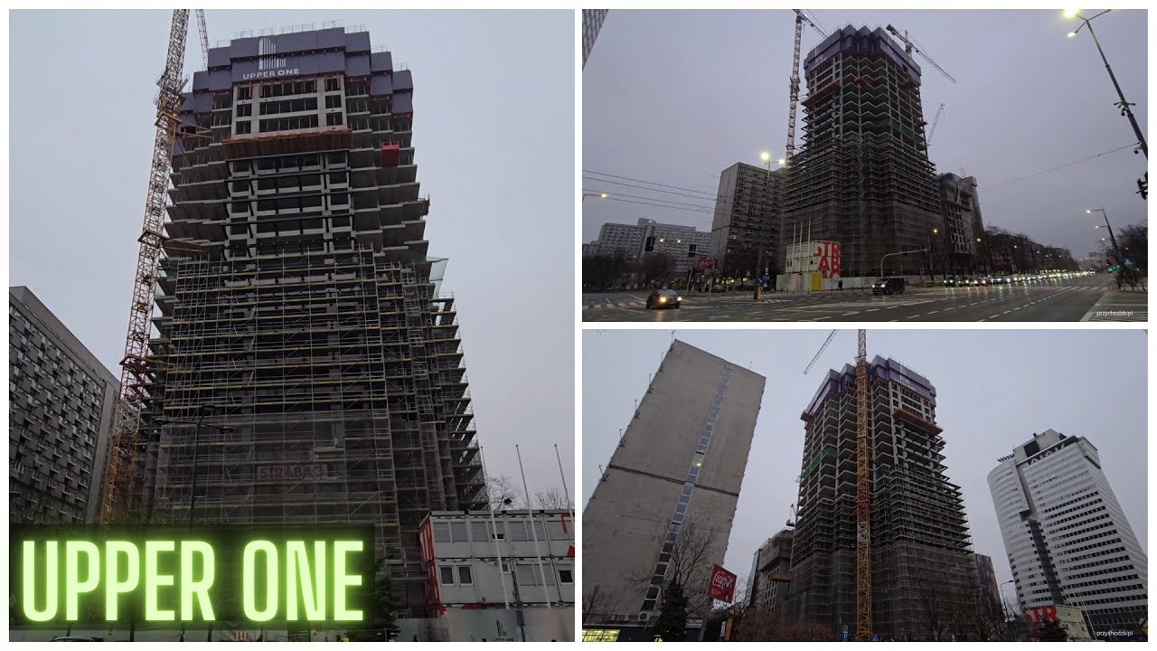 Warszawa / Warsaw Budowa wieżowca Upper One / Construction of Upper One skyscraper - 07.12.2025