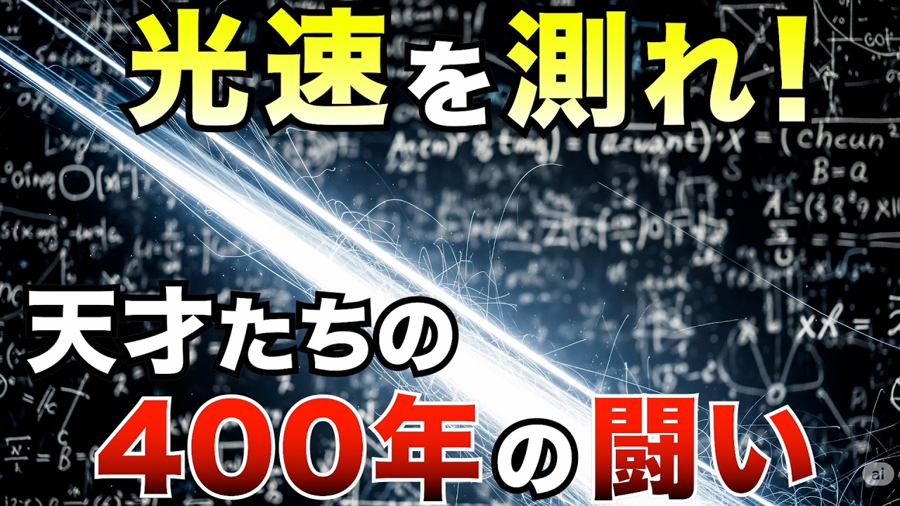 【驚愕】光速はどう測られた？人類400年の挑戦の真実