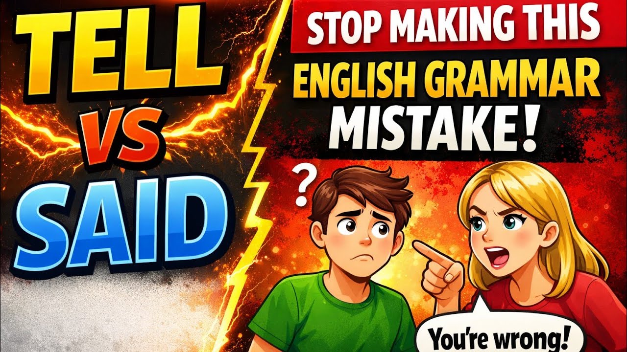 Tell vs Said - Прекратите делать эту грамматическую ошибку в английском языке! | Говорите по-англ...