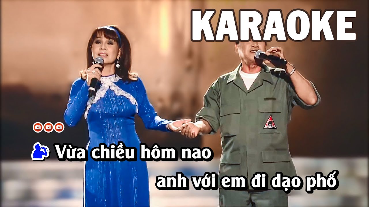 Karaoke | Giọt Buồn Không Tên - Giang Tử & Phương Hồng Quế | Tone Song Ca Nam Nữ