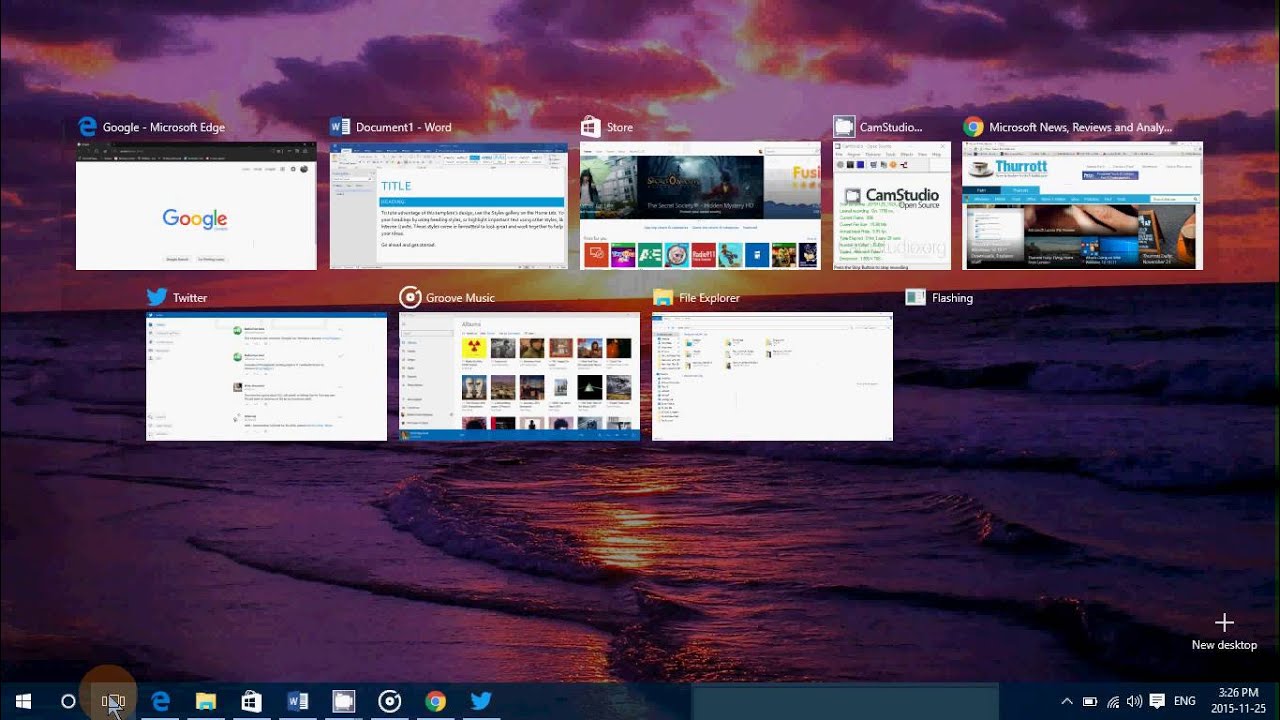 Windows 10 tips and tricks Using task view to have quick access to all open apps and programs