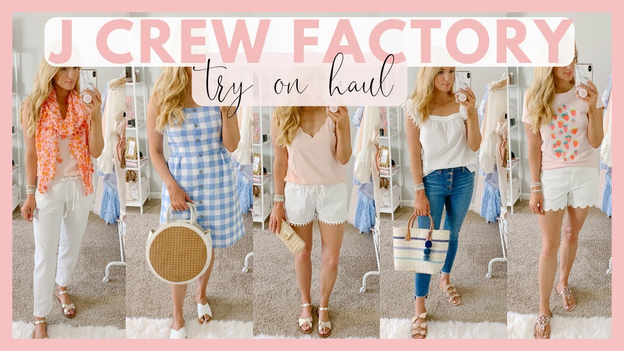 AFFORDABLE SUMMER OUTFITS FROM J CREW FACTORY | SUMMER CLOTHING TRY ON HAUL 2019 | Amanda John