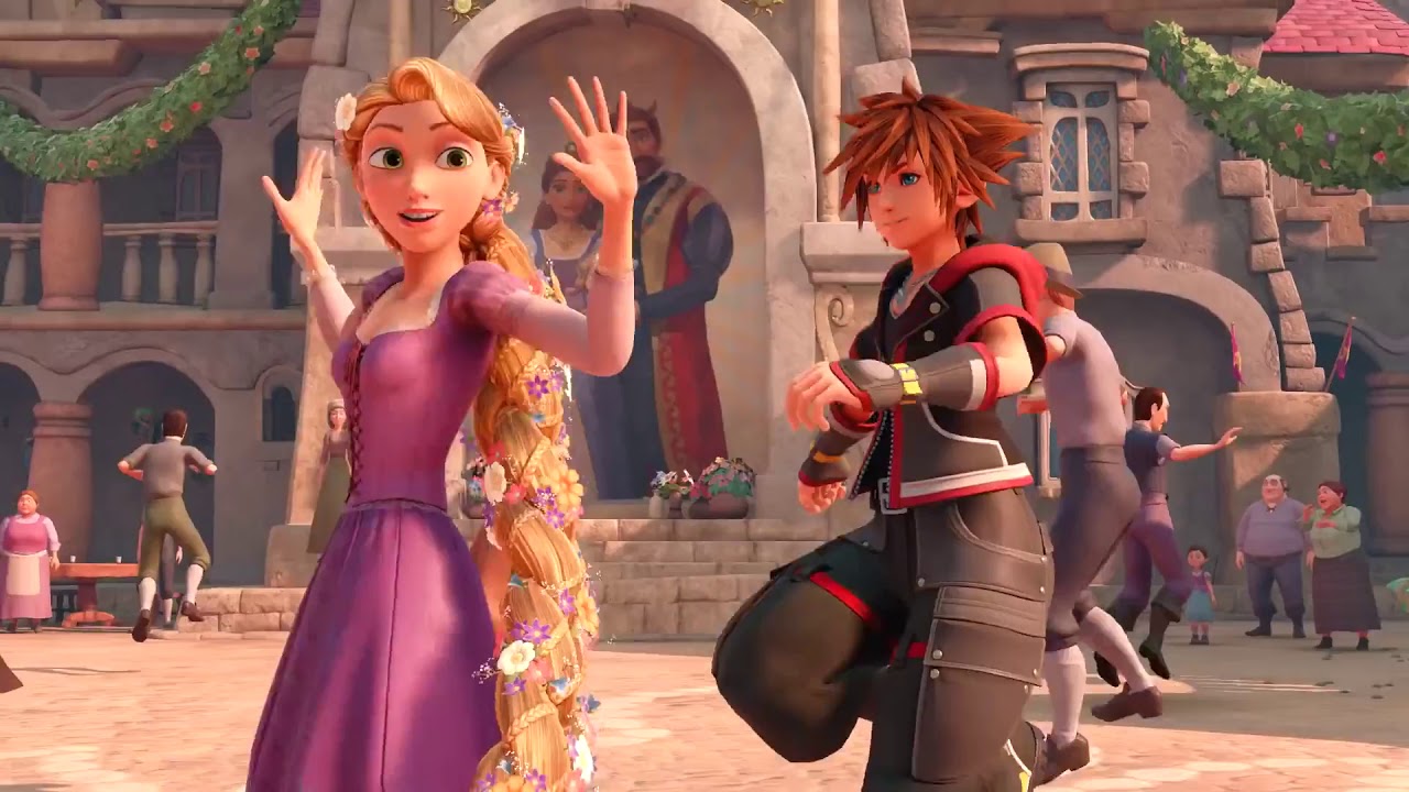 Sora's Ballroom of Romance (Sora, Flynn and Rapunzel dancing)