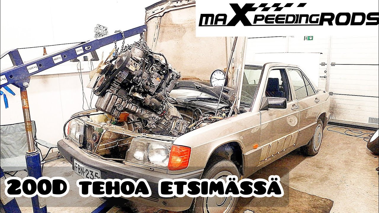MB 190D (w201) om601 Turbo. Moottorin vaihto, Osa 2