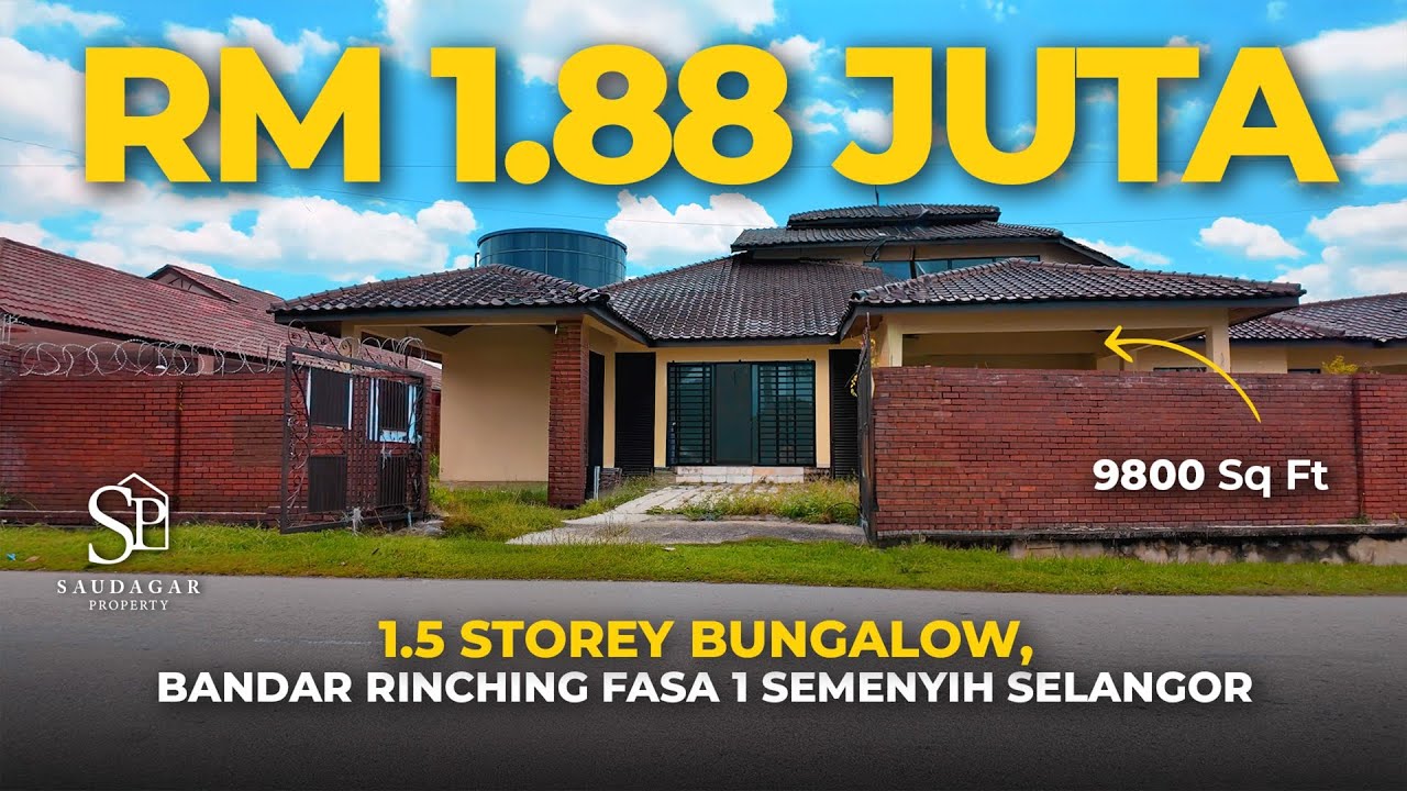 🏡 Baru Siap CCC! 1.5 Tingkat Bungalow 9,800 sqft Kat Semenyih—Freehold Lagi! 🔥