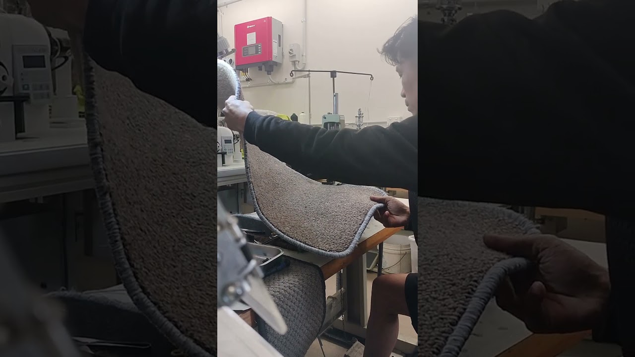 Final test of overlocker machine for carpet👏