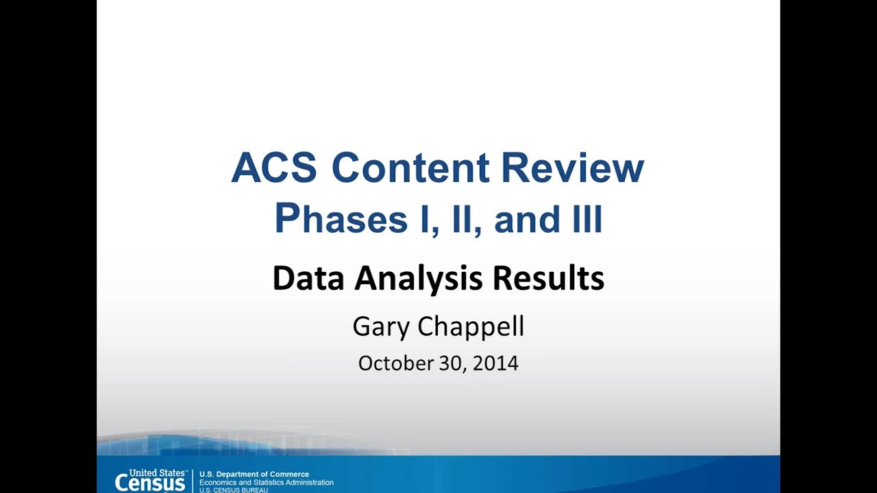 PRB Webinar: Update on Results of the ACS Content Review at the U.S. Census Bureau