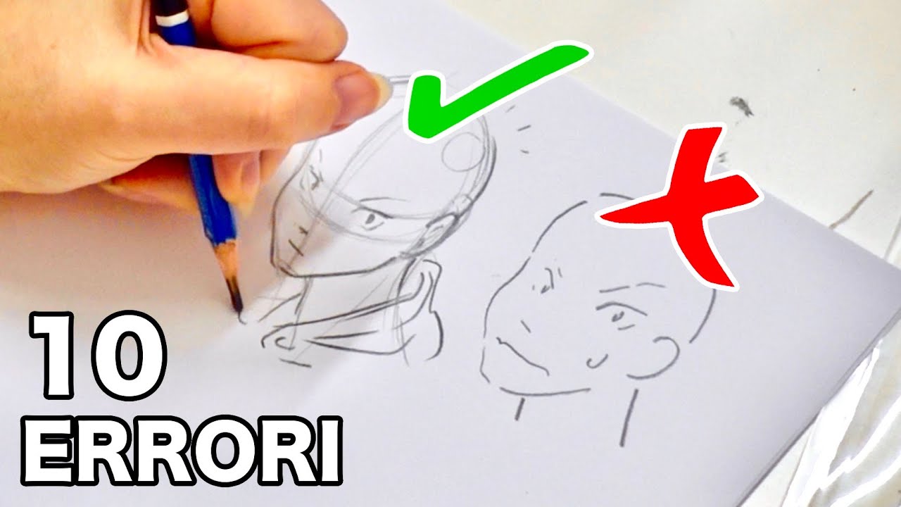 10 Errori da non fare quando si Disegna un Manga - Corso Disegno Manga 9