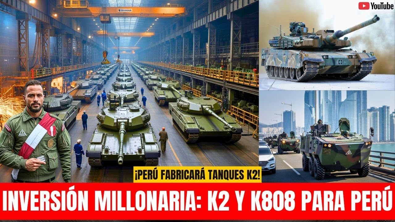 Fábrica de tanques en Perú: Hyundai Rotem invierte fuerte para suministrar K2 Black Panther y K808