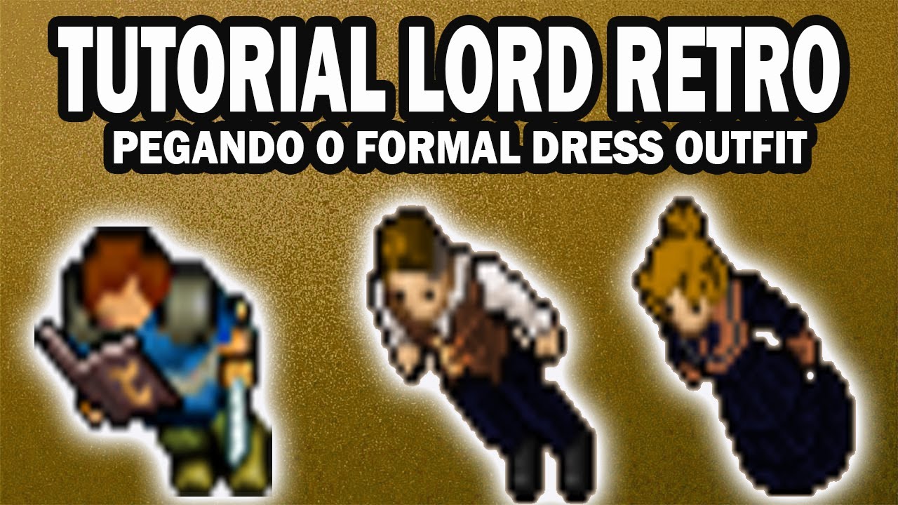 Tibia - Tutorial Lord Retro, last boss 25 years of tibia quest, como pegar o formal dress outfit