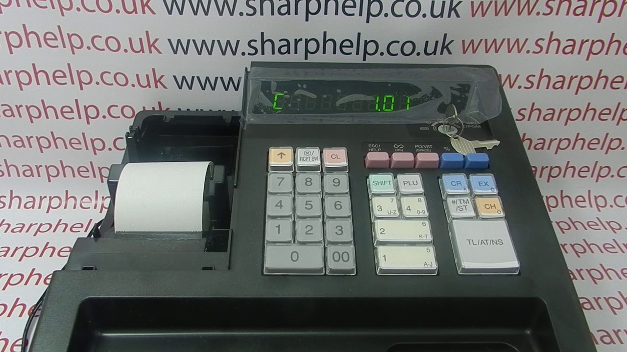 Till Receipt Printing Blank Troubleshooting Sharp XE-A137 / XEA137 / XE-A147 / XEA147 Cash Register