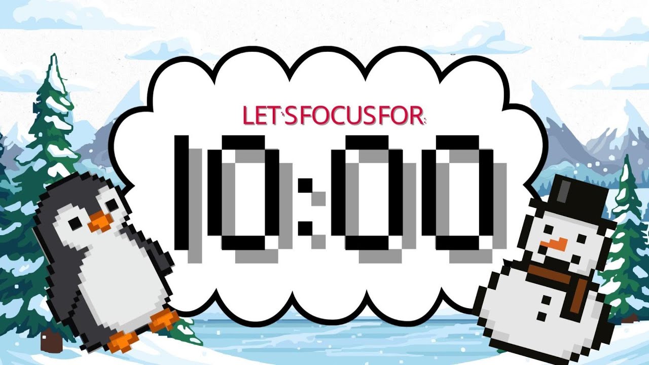 Quick Cozy 10 Minute Winter Work & Study Timer ❄️
