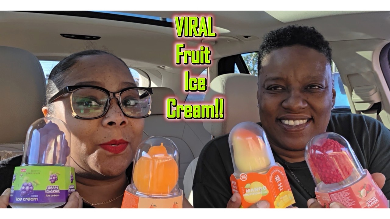 TRYING TIKTOK VIRAL KOREAN FRUIT ICE CREAM FOR THE FIRST TIME!