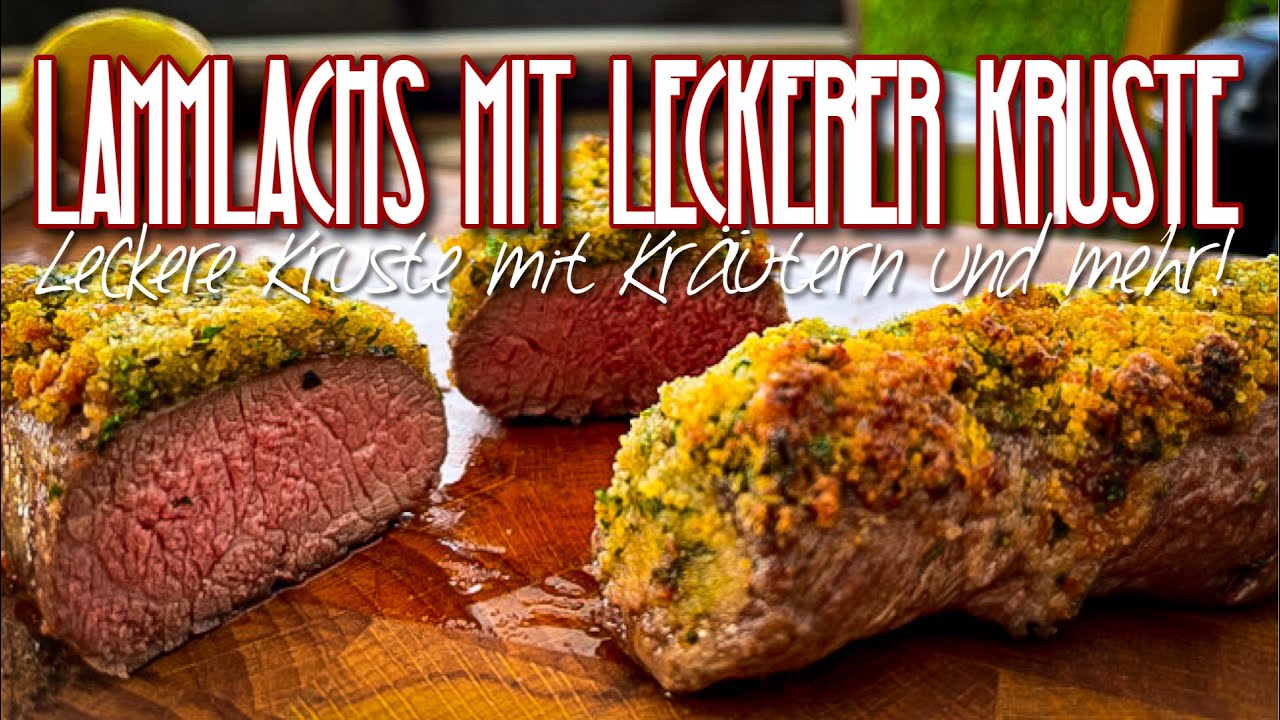 Lammlachs mit Kräuterkruste - Mega lecker und einfach gemacht!! #Ostern #rezeptidee #grillen