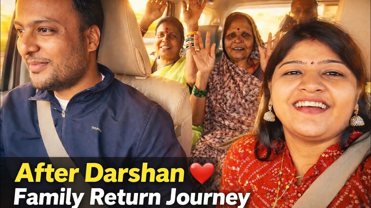 After Darshan ❤️ Family Return Journey | Tirupati to Vijayawada Road Trip