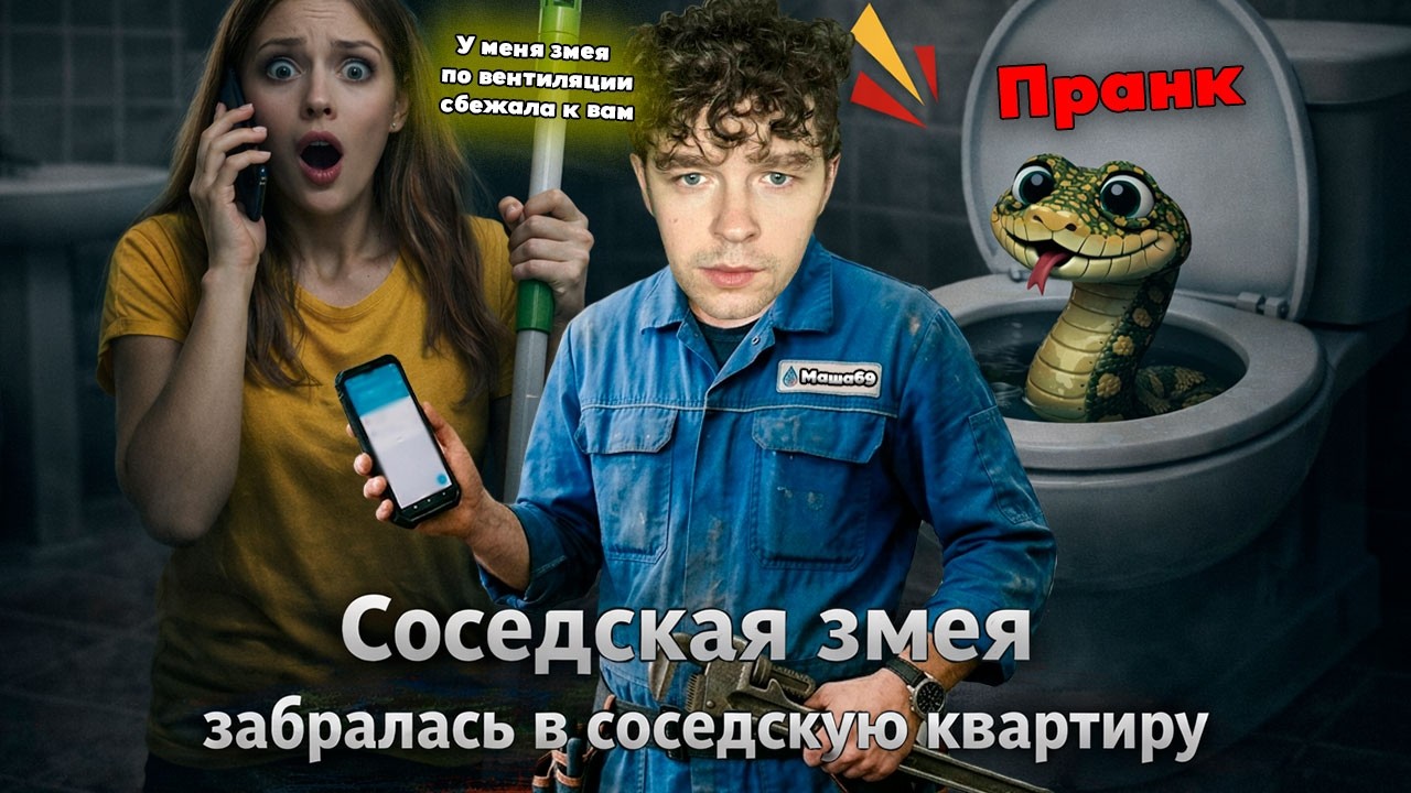 Змея сантехника убежала к соседке (пранк в чате ЖК)