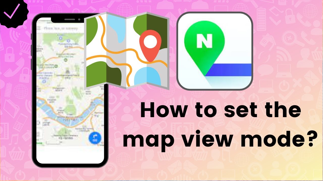 How to set the map view mode on Naver Map?