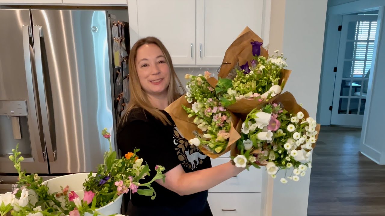 💐 Making Cut Flower Bouquets (VERSION 2 -no music) from my Cut Flower Garden