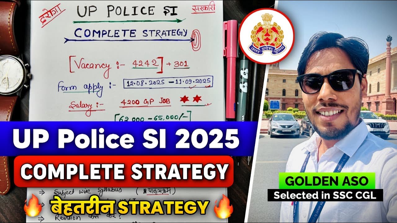 UP SI 2025 Complete Preparation Strategy 🔥 | Best Booklist 📚 | Cut Off Analysis 🎯 | Golden ASO