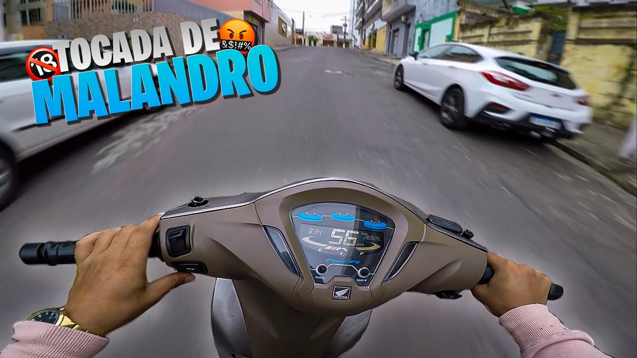 ROLETANDO NA CITY DE BIZ 125 COM ESCAPE ESTRALADOR DE LATA