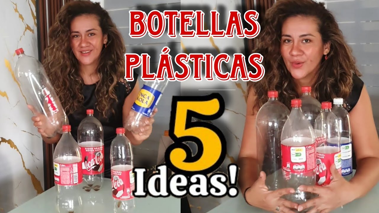 CONVIERTE Simples BOTELLAS PLÁSTICAS ♻️ en 😱 5 IDEAS ÚTILES para el HOGAR👌 Fácil y Económico 💰 