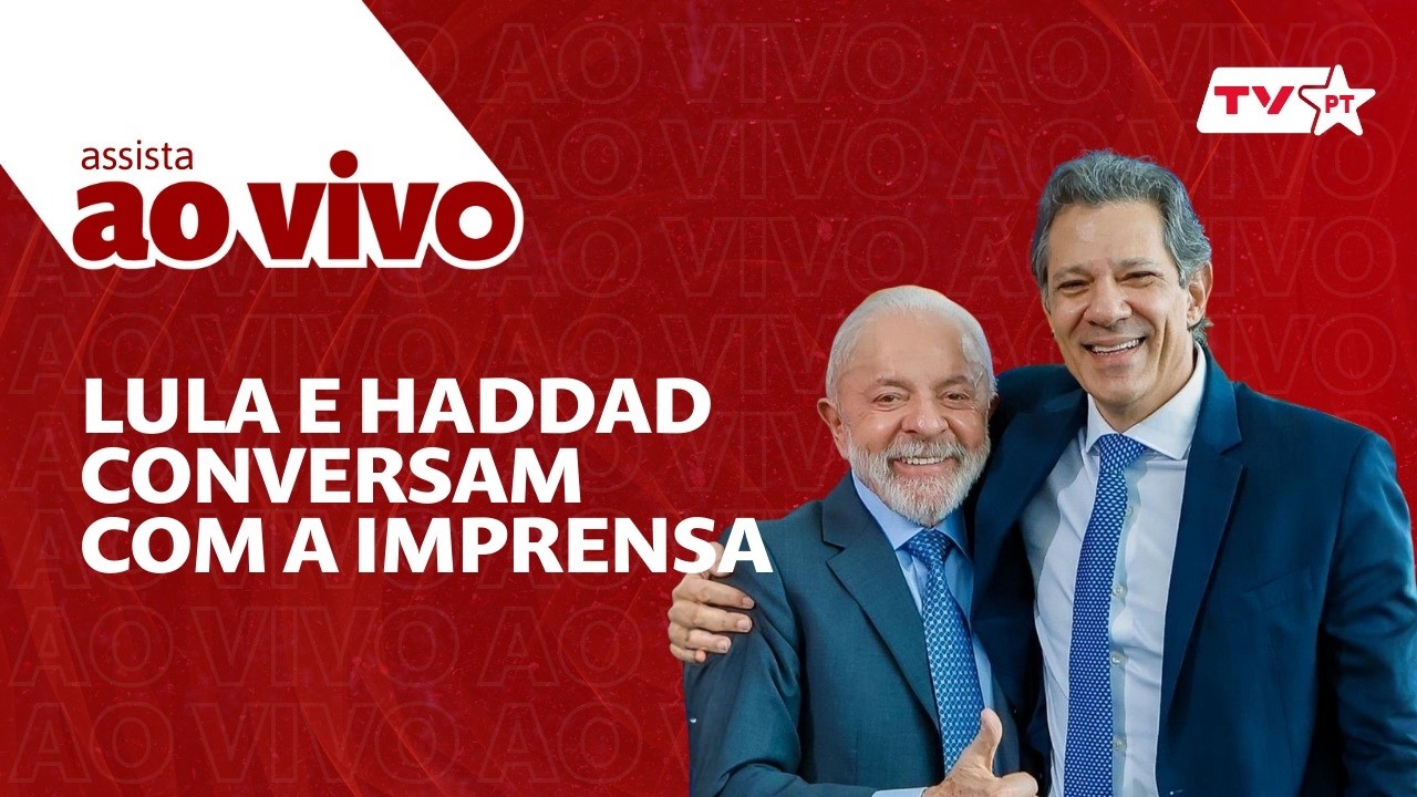 🔴 Lula e Haddad conversam com a imprensa