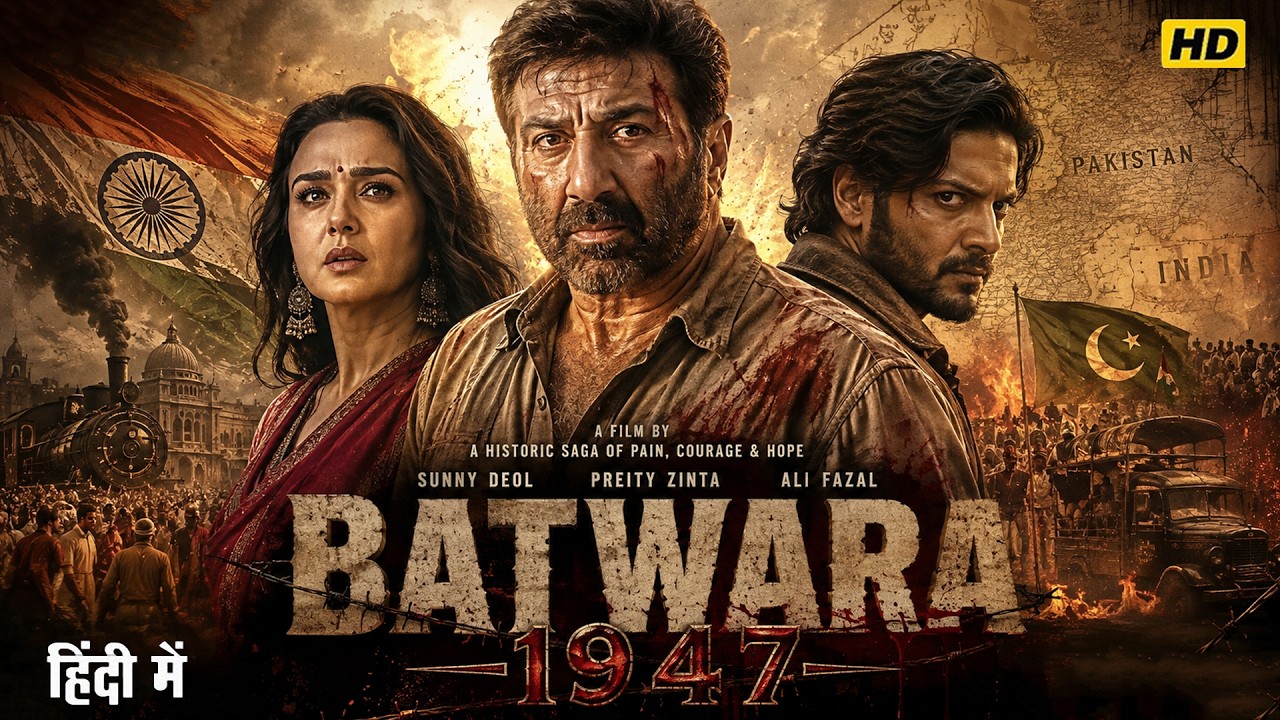 Batwara 1947 | Full Hindi Dubbed Movie | Sunny Deol | Preity Zinta | Ali Fazal | New Hindi Movie