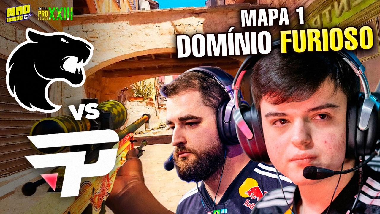 DOMÍNIO TOTAL DA FURIA! FURIA X PAIN - MAPA 1 (MELHORES MOMENTOS) - ESL PRO LEAGUE SEASON 23