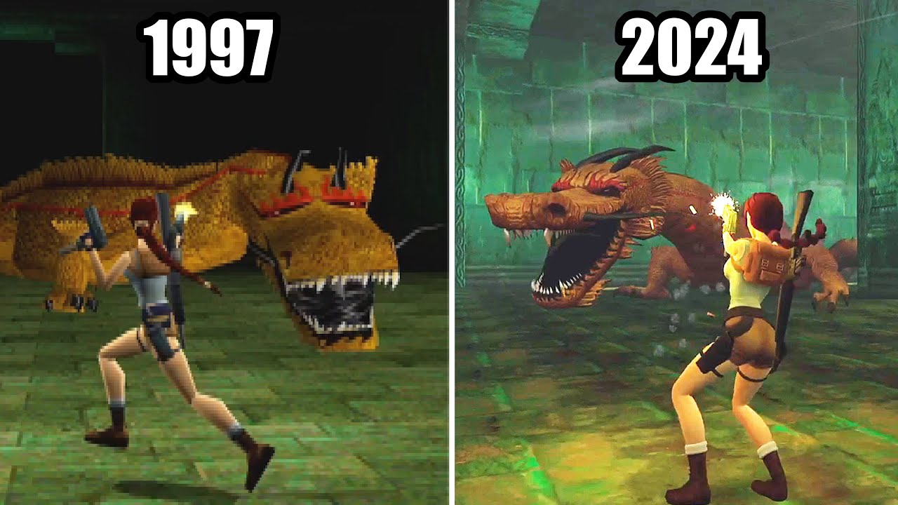Dragon FinaL Boss - Tomb Raider 2 Original vs Remastered