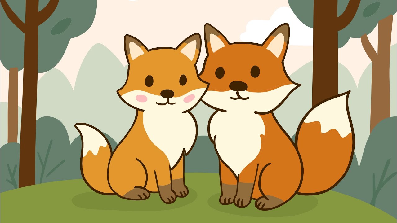 Cute Fox Art  | Adobe Fresco Beginner Digital Drawing